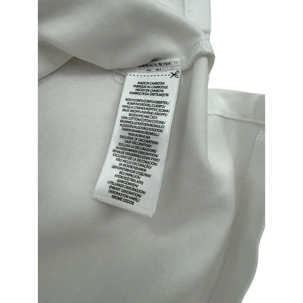 Polo Ralph Lauren Polo Shirt Mens Medium White Excellent Classic Fit Cotton